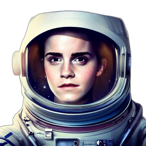 face, robot, concept art, photorealistic transparent PNG cut-out