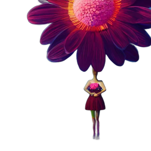 flower, umbrella, dress, crown transparent PNG cut-out