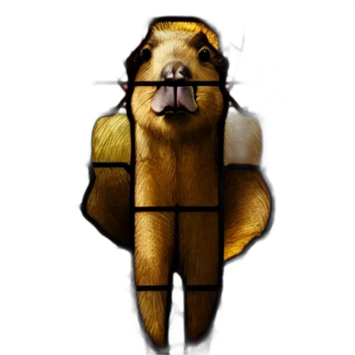 animal, creature, staff, face transparent PNG cut-out