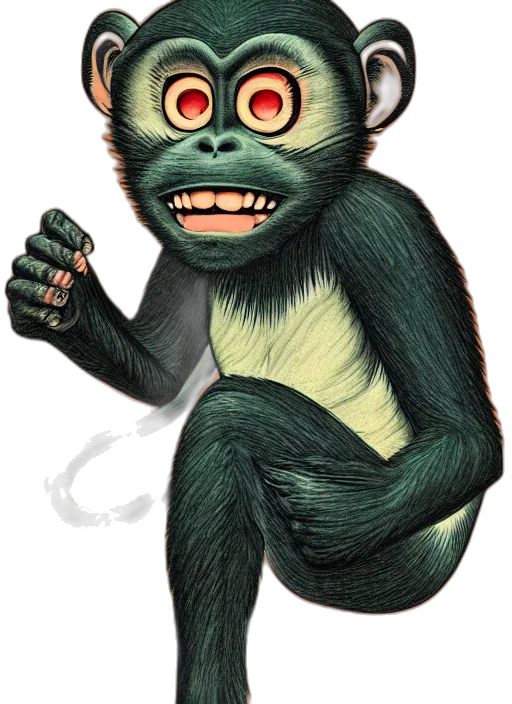 staff, animal, creature, mask transparent PNG cut-out