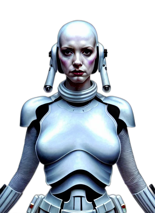 robot, face, staff, dress transparent PNG cut-out