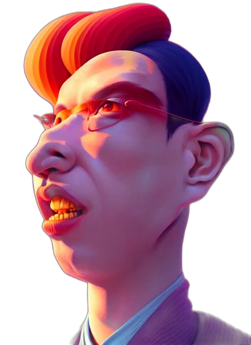 face, mask, creature, robot transparent PNG cut-out