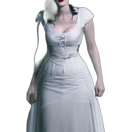 dress, robot, staff, creature transparent PNG cut-out