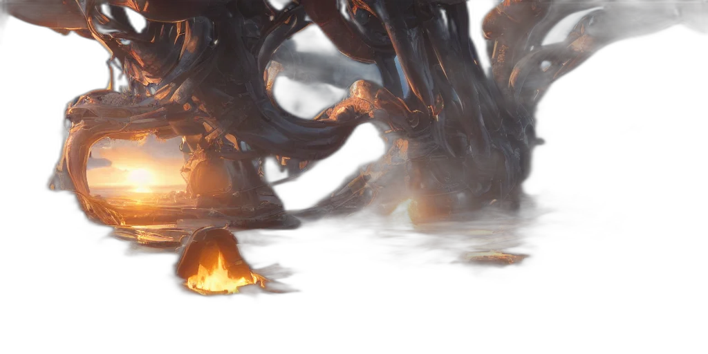 dragon, creature, tree, concept art transparent PNG cut-out