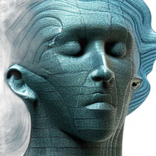 mask, face, robot, 3d render transparent PNG cut-out