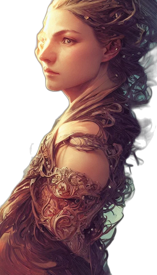 dress, crown, face, dragon transparent PNG cut-out