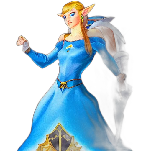 dress, staff, sword, crown transparent PNG cut-out