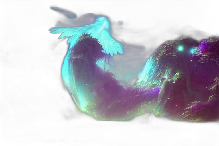 dragon, creature, crown, sword transparent PNG cut-out