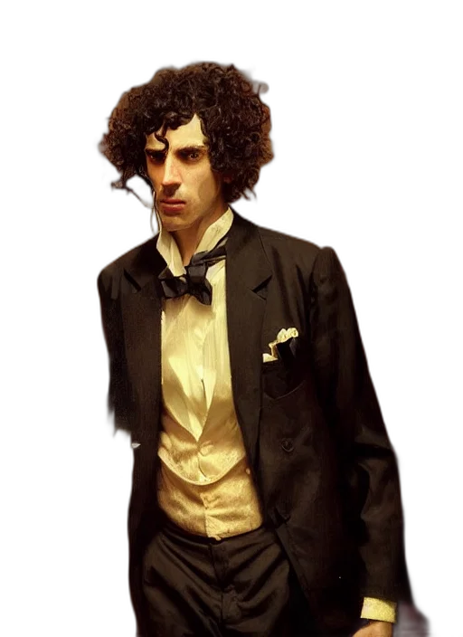 jacket, staff, hair, concept art transparent PNG cut-out