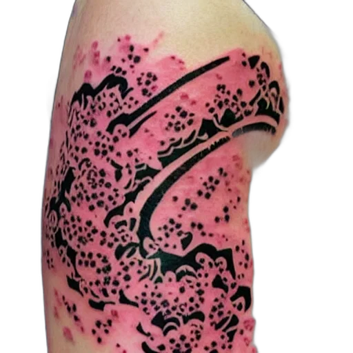 tattoo, design, japanese, wave transparent PNG cut-out