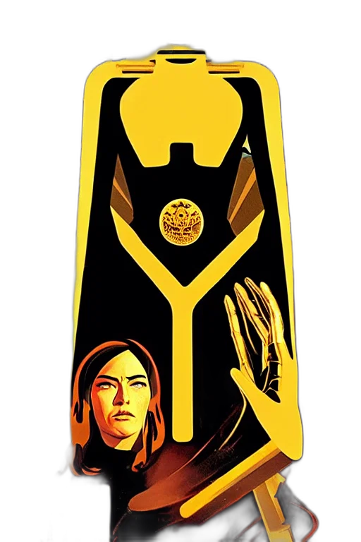 sword, comic book art, concept art, golden transparent PNG cut-out