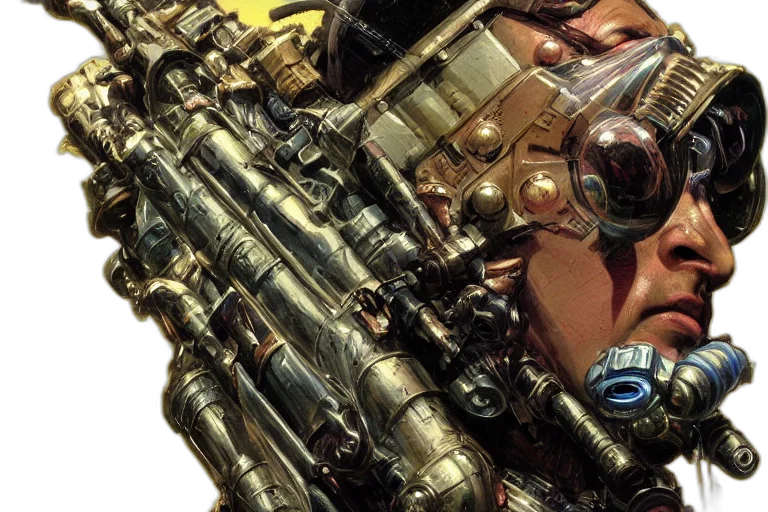 weapon, robot, concept art, 3d render transparent PNG cut-out