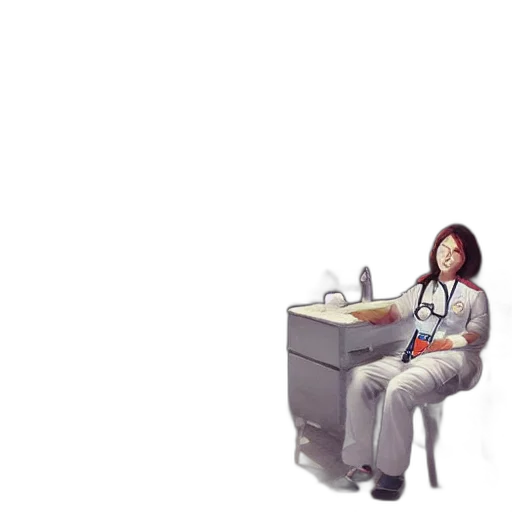 furniture, staff, robot, hair transparent PNG cut-out