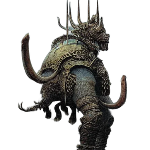 dragon, creature, staff, mask transparent PNG cut-out