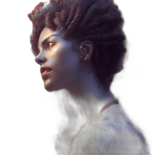 crown, hair, face, hat transparent PNG cut-out
