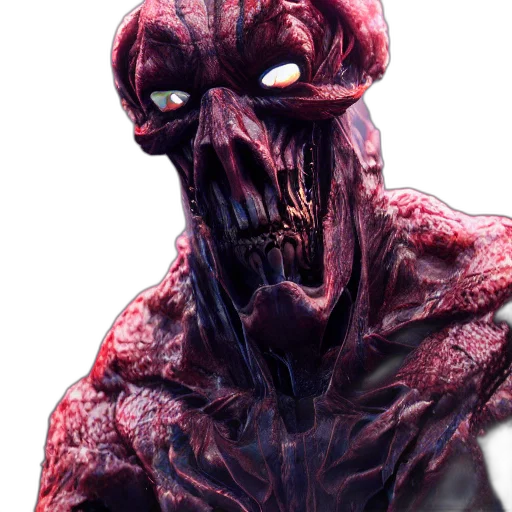 creature, mask, face, 3d render transparent PNG cut-out