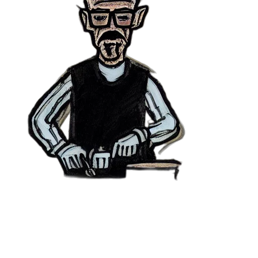 staff, jacket, robot, cartoon transparent PNG cut-out