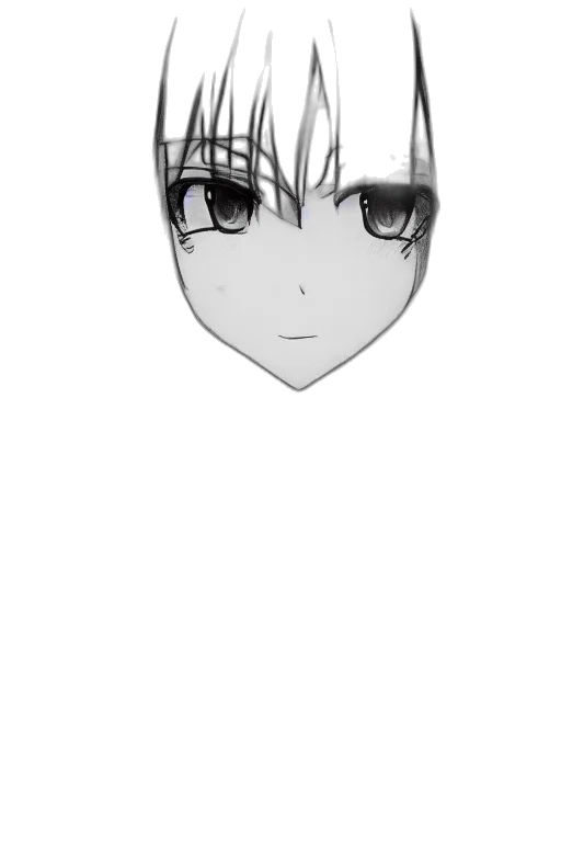 face, mask, hair, creature transparent PNG cut-out