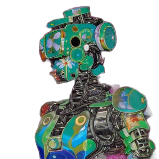 robot, jewelry, face, mask transparent PNG cut-out