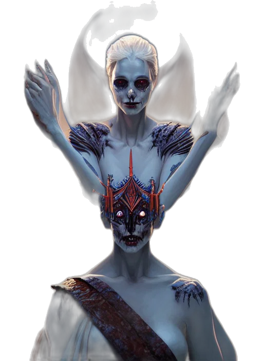 mask, creature, face, concept art transparent PNG cut-out