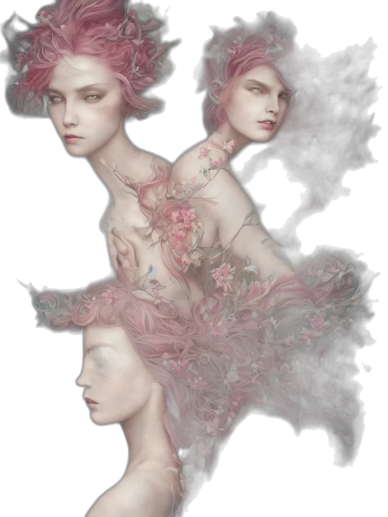 dress, crown, mask, fantasy art transparent PNG cut-out