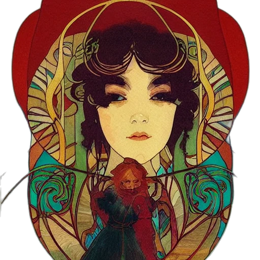 dress, mask, crown, face transparent PNG cut-out