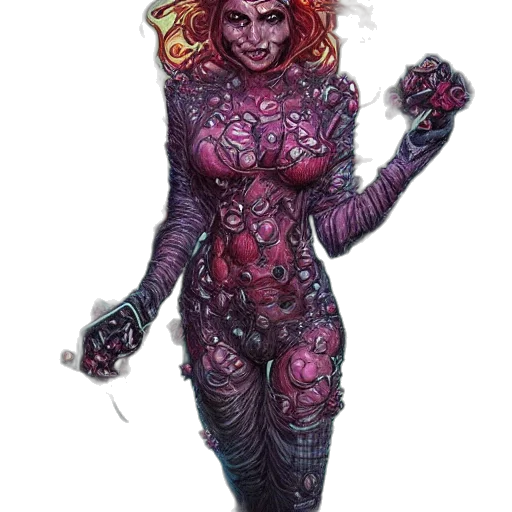 creature, dress, concept art, comic book art transparent PNG cut-out