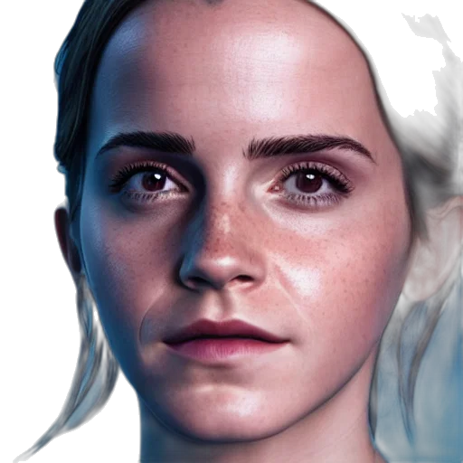 face, mask, robot, hair transparent PNG cut-out