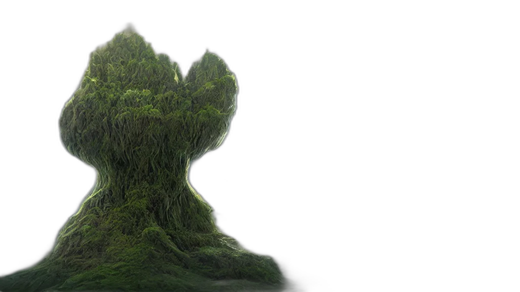 tree, creature, hair, mask transparent PNG cut-out