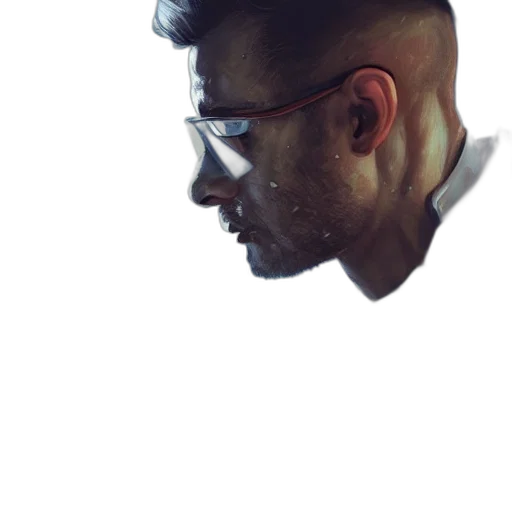 face, mask, staff, robot transparent PNG cut-out
