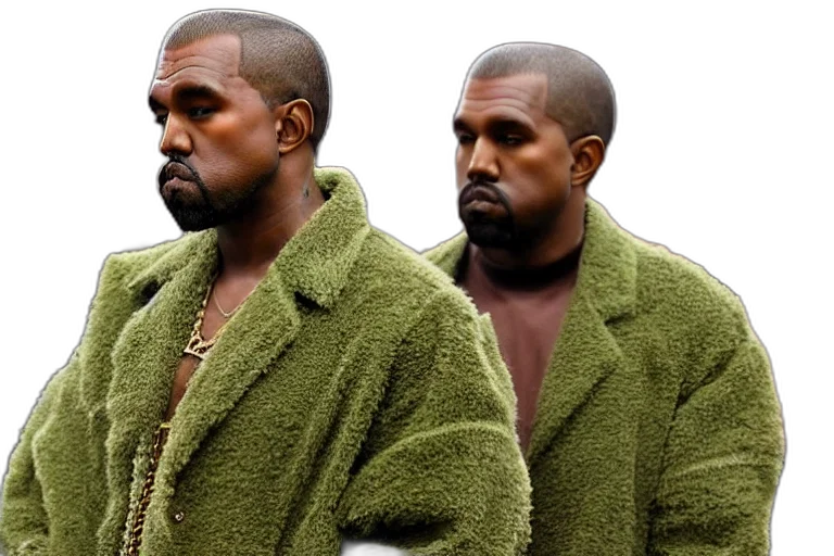 jacket, 3d render, earth tones, green transparent PNG cut-out
