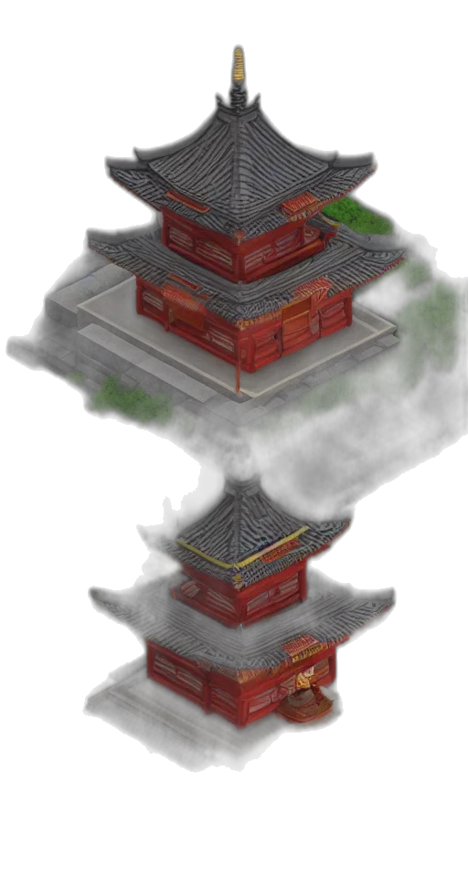 building, dragon, weapon, staff transparent PNG cut-out