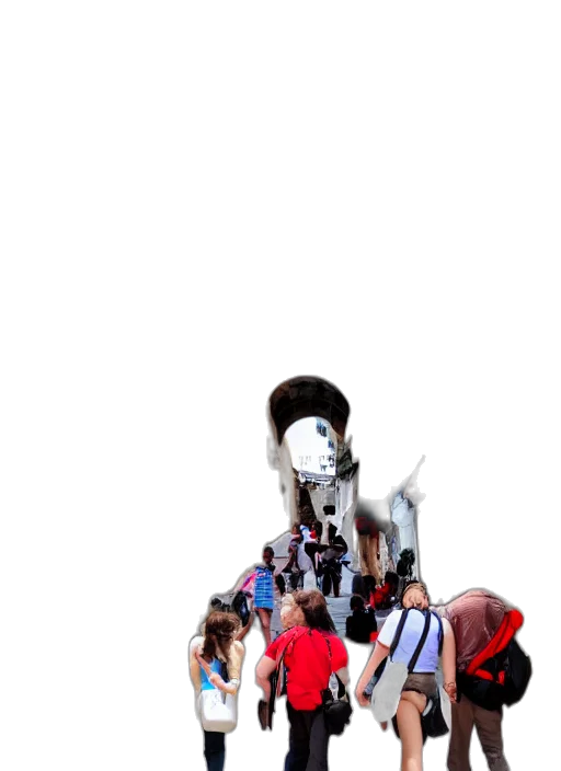 hat, crown, hair, staff transparent PNG cut-out