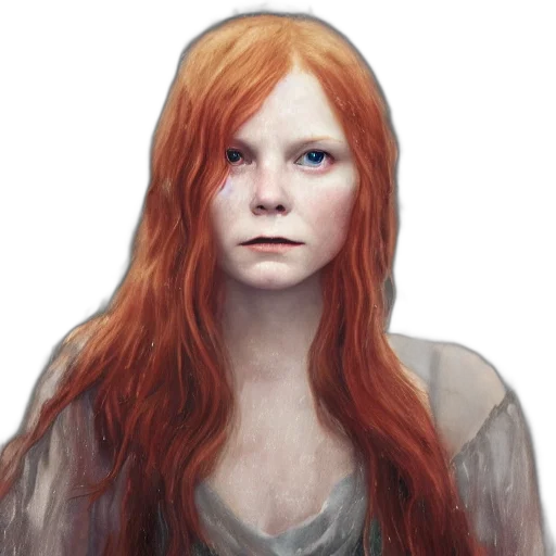 face, dress, hair, fantasy art transparent PNG cut-out