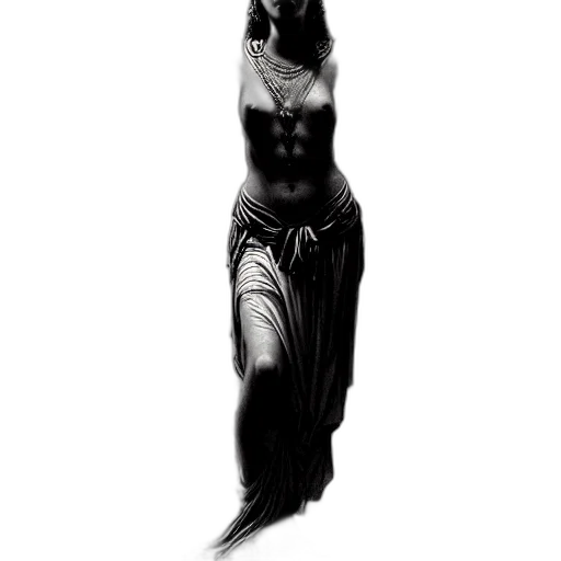 staff, dress, jewelry, creature transparent PNG cut-out