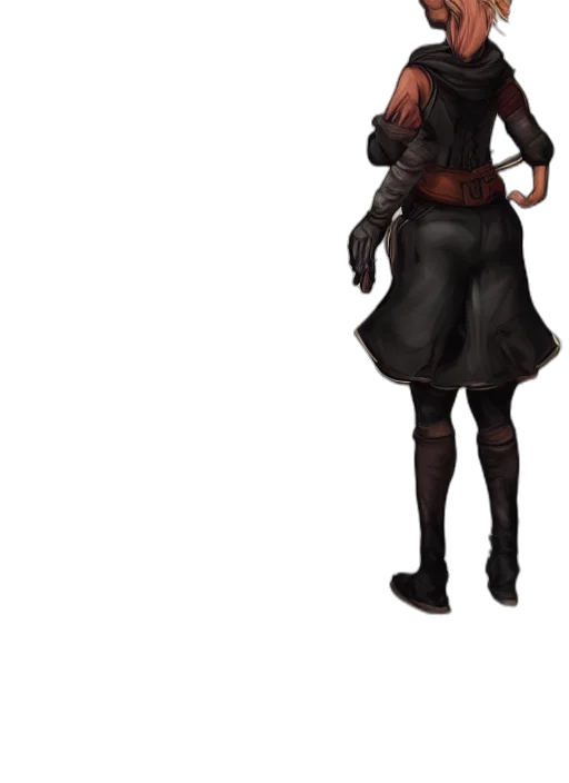 staff, jacket, dress, mask transparent PNG cut-out
