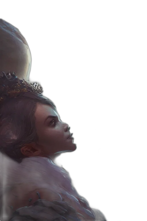 crown, face, mask, creature transparent PNG cut-out
