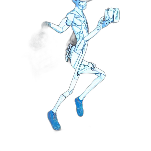 robot, staff, concept art, cartoon transparent PNG cut-out