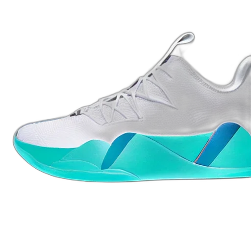 shoes, vaporwave, 3d render, photograph transparent PNG cut-out