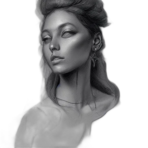face, crown, hair, jewelry transparent PNG cut-out