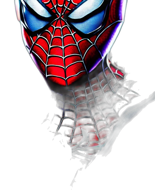 mask, face, comic book art, 3d render transparent PNG cut-out