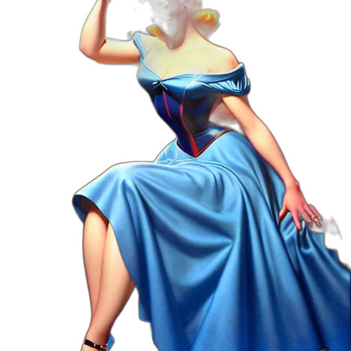 dress, crown, staff, concept art transparent PNG cut-out