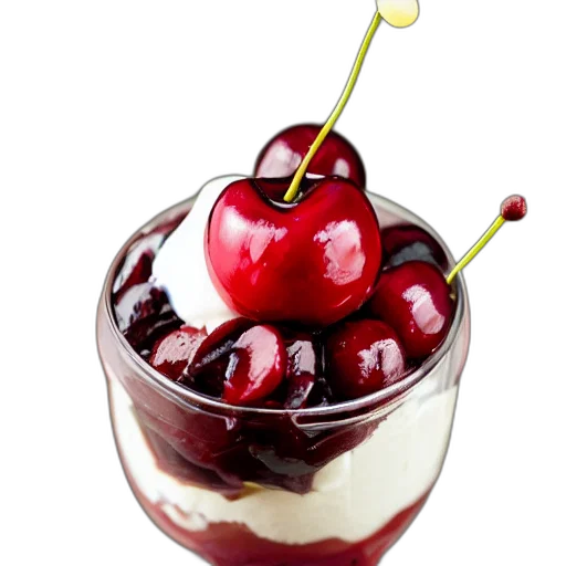 food, crown, photorealistic, cherry transparent PNG cut-out