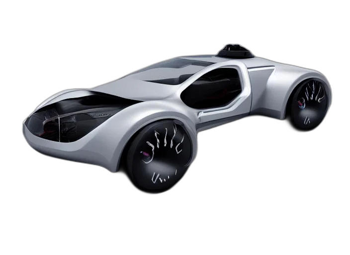 car, 3d render, concept art, photorealistic transparent PNG cut-out