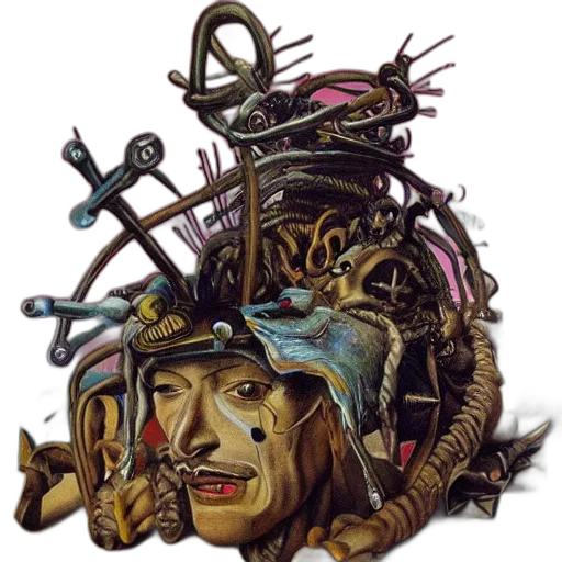 crown, mask, face, staff transparent PNG cut-out
