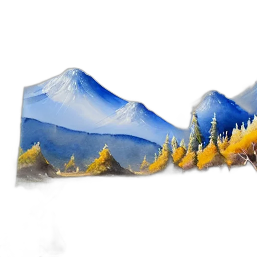 watercolor, photorealistic, 3d render, concept art transparent PNG cut-out