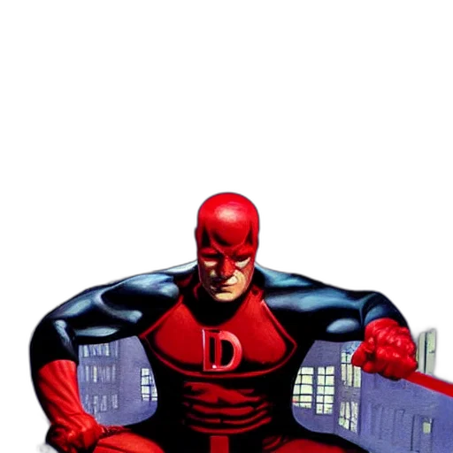 comic book art, concept art, 3d render, red transparent PNG cut-out