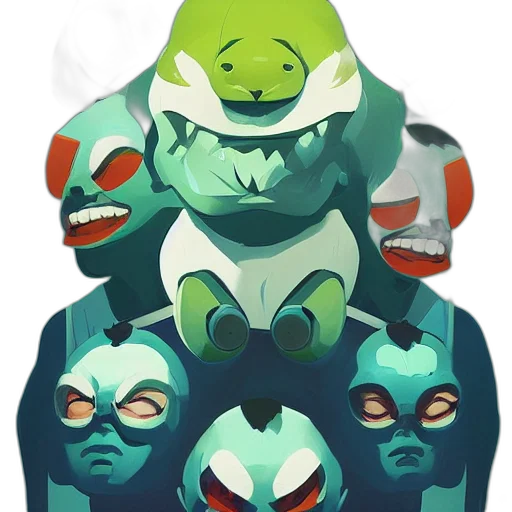 mask, face, staff, creature transparent PNG cut-out