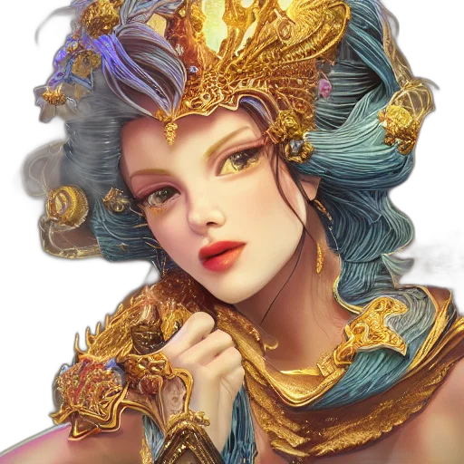 crown, jewelry, face, staff transparent PNG cut-out