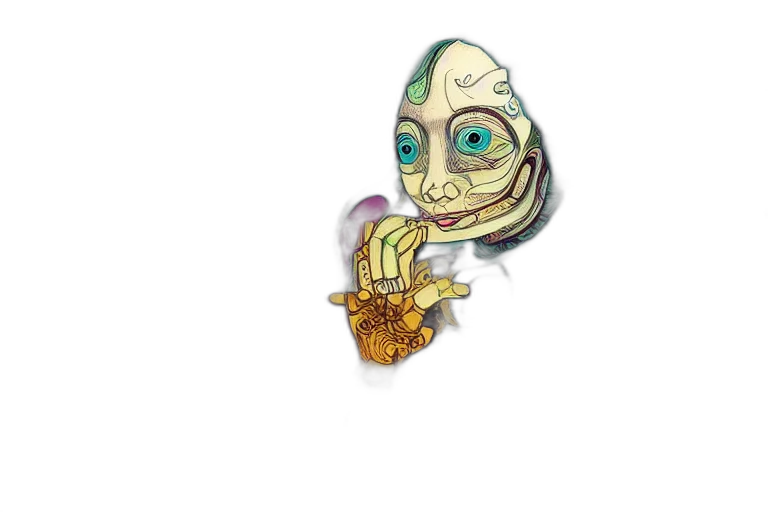 jewelry, mask, crown, staff transparent PNG cut-out